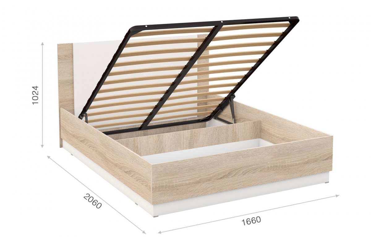 Проект двуспальной кровати с подъемным механизмом 160х200
